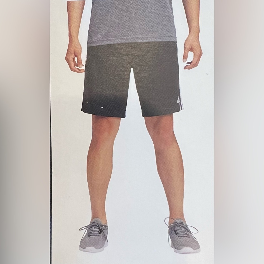 NWT Adidas Men's Black Shorts with White Stripes‎